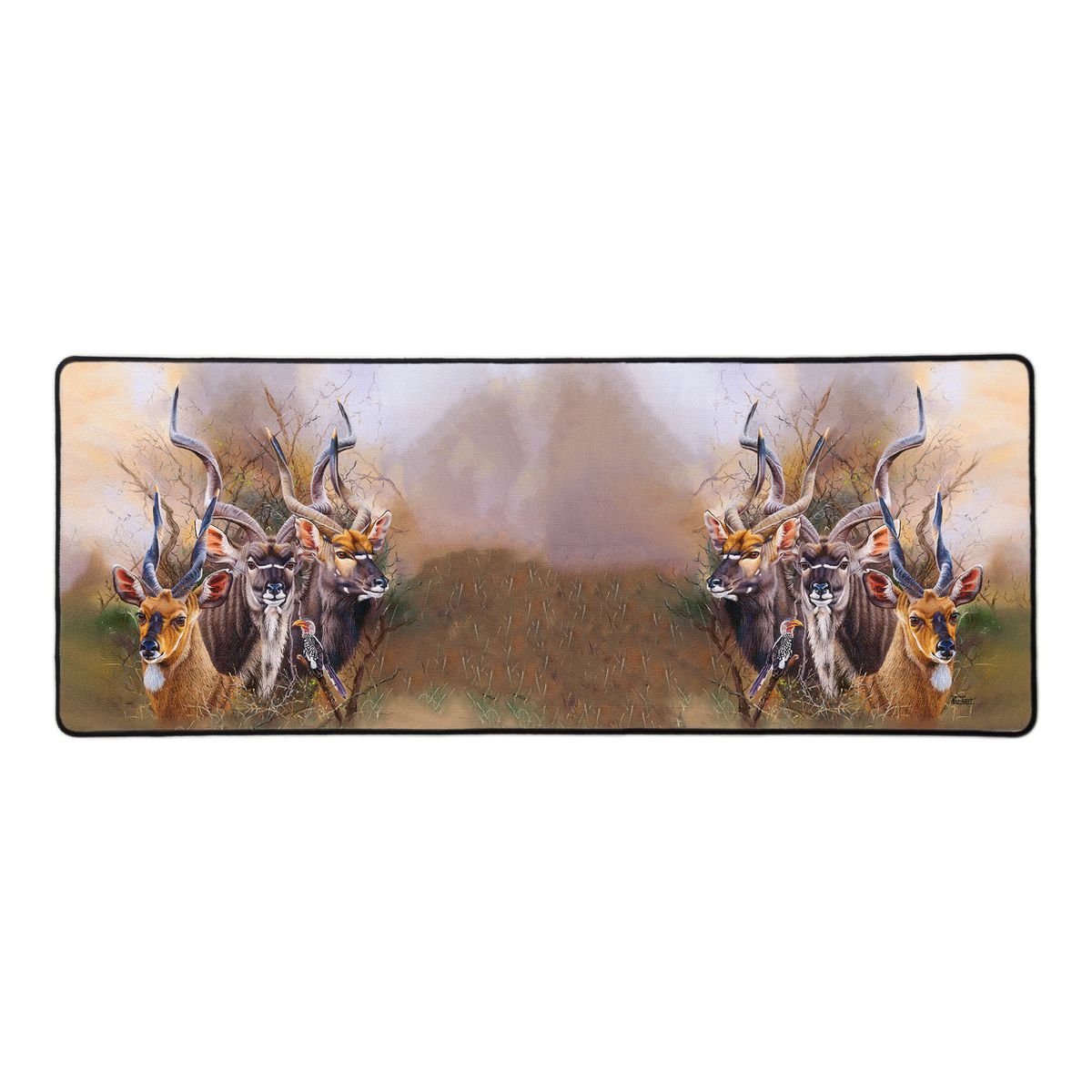 The Plains Game Series Kudu By Delene Lambert Large Desk Pad