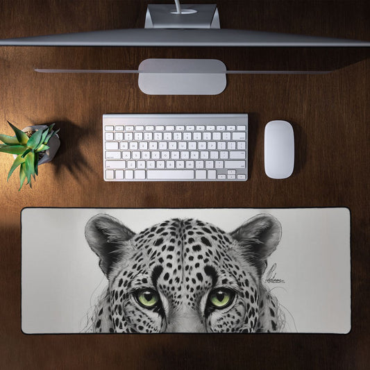 Leopard Unravelling By Nathan Pieterse Large Desk Pad