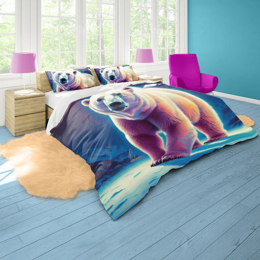 Just Chill Polar Bear By Nathan Pieterse Duvet Cover Set