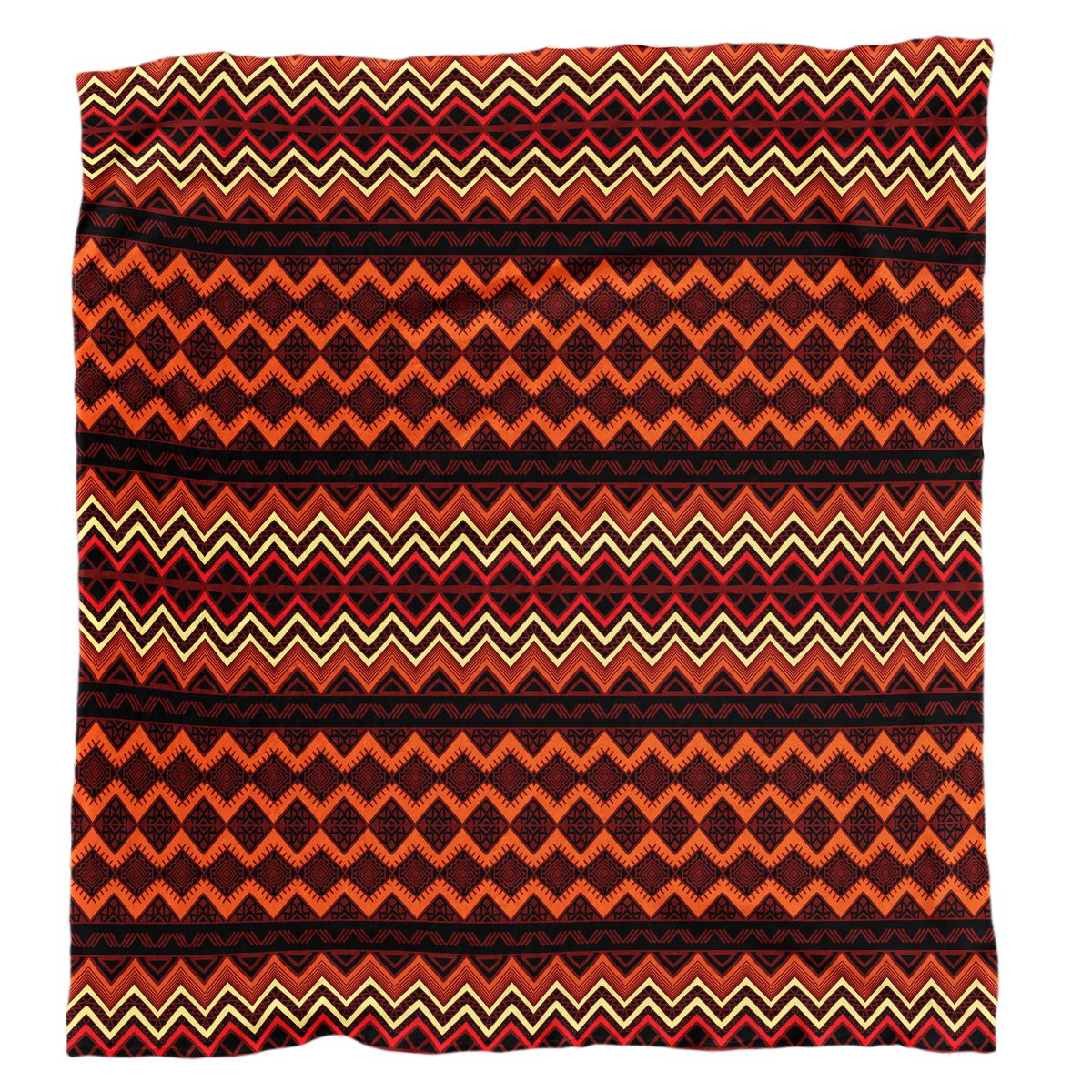 African Pattern Colourful Waves Light Weight Fleece Blanket