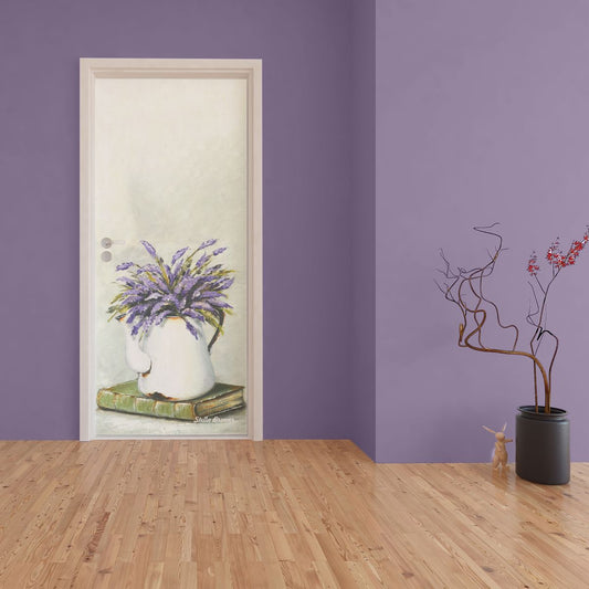 Decoupage - Lavender Watering Can By Stella Bruwer Door