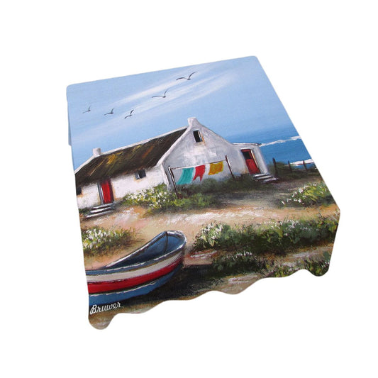 Life By The Sea By Stella Bruwer Square Tablecloth