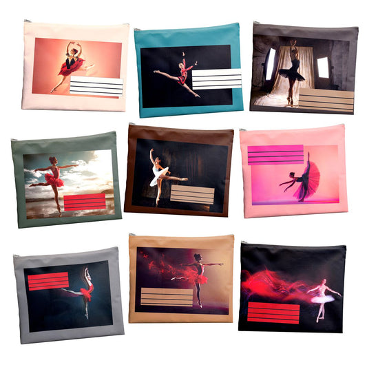 Subject-Savvy 9-Pack Book Bags - Ballerina