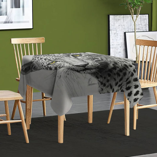 Leopard Eyes By Nathan Pieterse Square Tablecloth