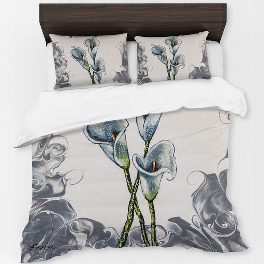Arum Lily By Cherylin Louw Duvet Cover Set