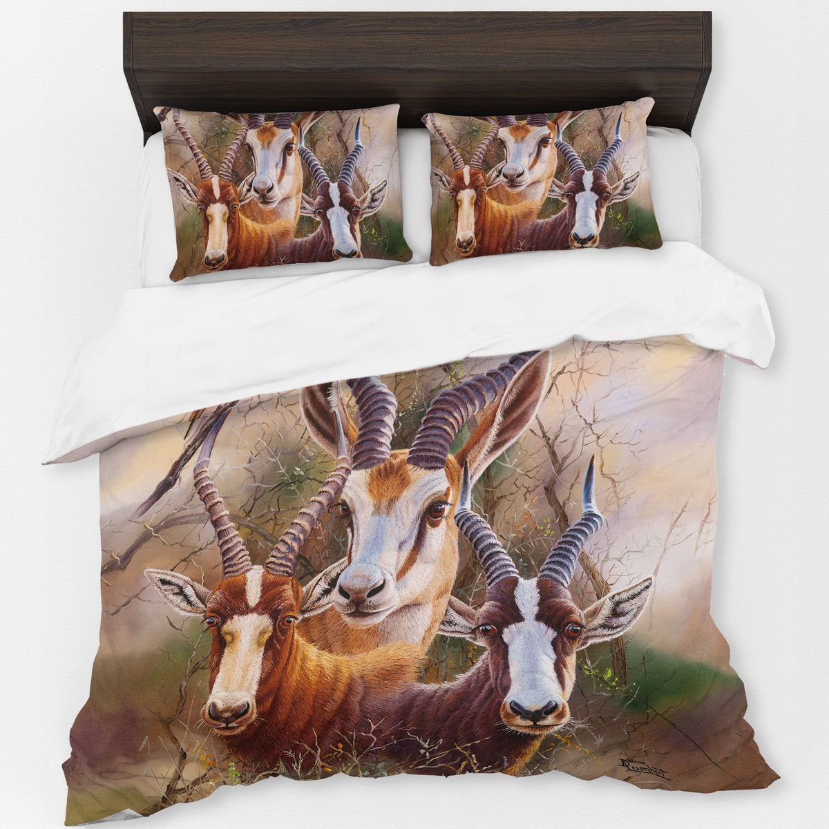 The Plains Springbok By Delene Lambert Duvet Cover Set