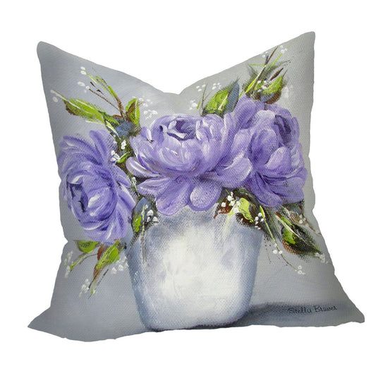 Puprle Floral Vase Luxury Scatter By Stella Bruwer