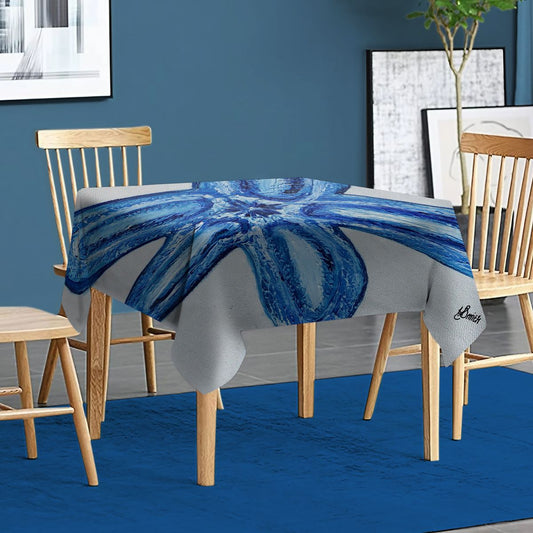 Blue Star Shell By Yolande Smith Square Tablecloth
