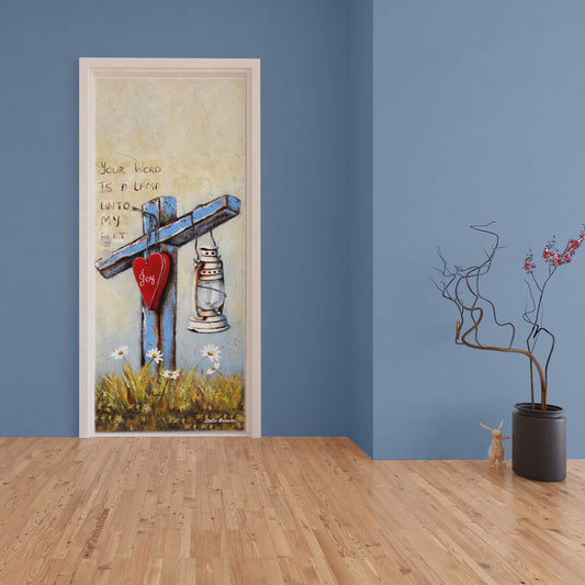 Decoupage - Your Word is a Lamp By Stella Bruwer Door