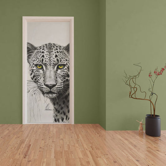 Decoupage - Leopard Eyes By Nathan Pieterse Door