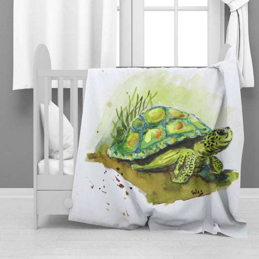 Happy Tortoise Minky Blanket By Wikus Hattingh