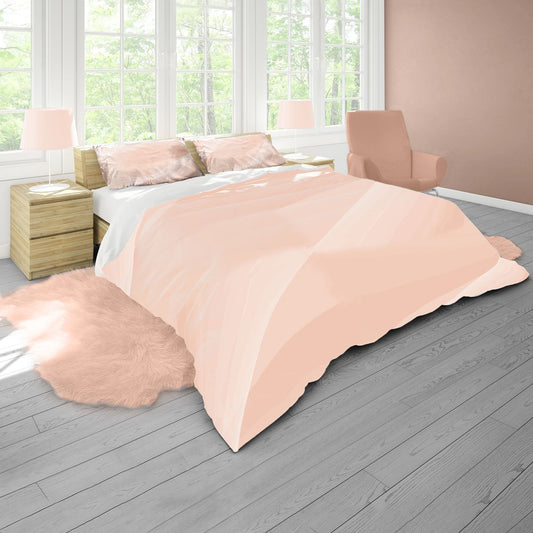 Pink Rays Pattern Duvet Cover Set