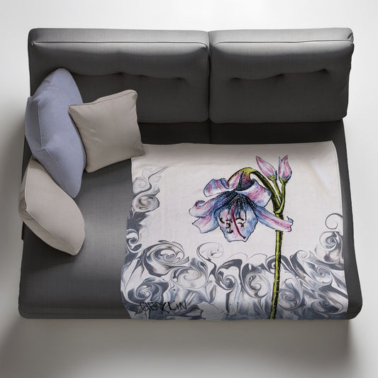 River Lily Light Weight Fleece Blanket By Cherylin Louw