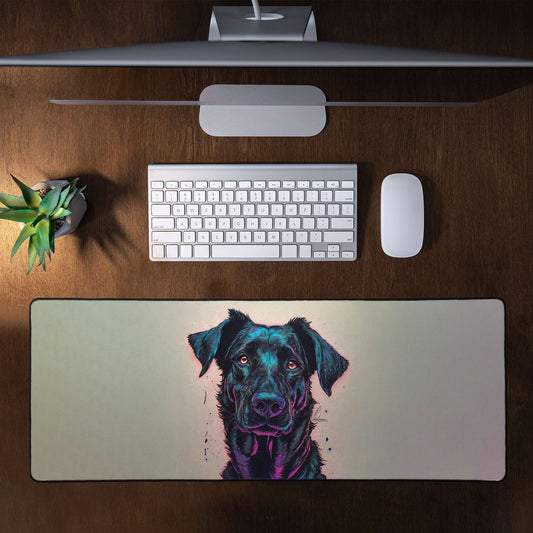 Galaxy Dog By Nathan Pieterse Large Desk Pad