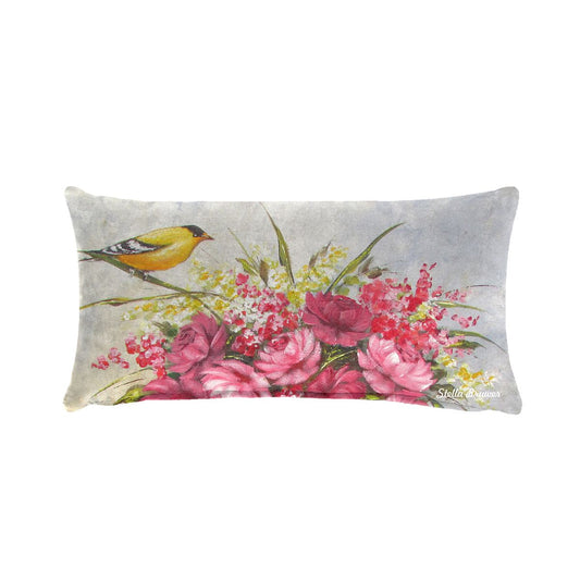 Weaver on Flowers By Stella Bruwer Oblong Luxury Scatter