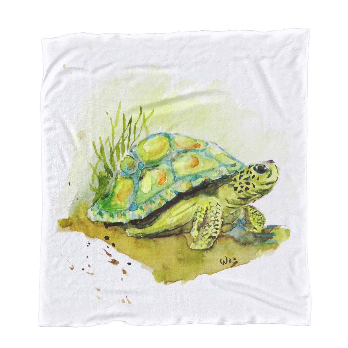 Happy Tortoise Minky Blanket By Wikus Hattingh