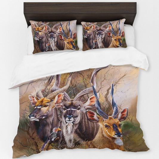 The Plains Kudu By Delene Lambert Duvet Cover Set