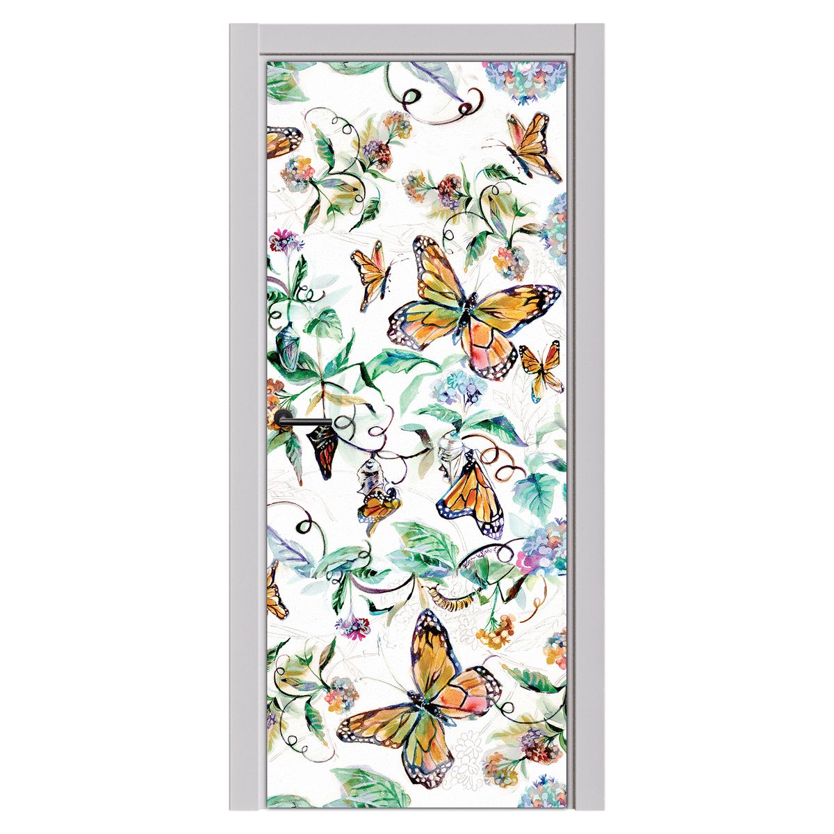 Decoupage - Butterfly Garden By Kristin Van Lieshout Door