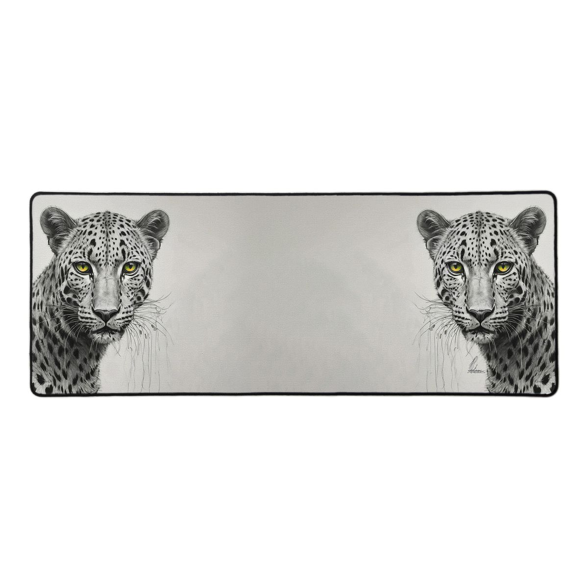 Leopard Eyes By Nathan Pieterse Large Desk Pad