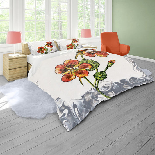 Nasturtium By Cherylin Louw Duvet Cover Set