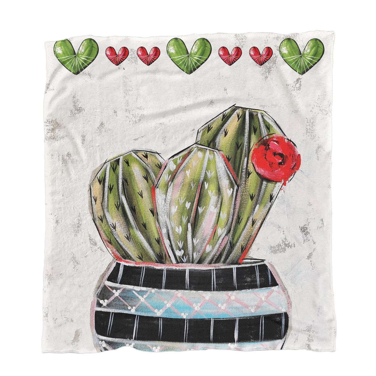 Cactus Set Minky Blanket