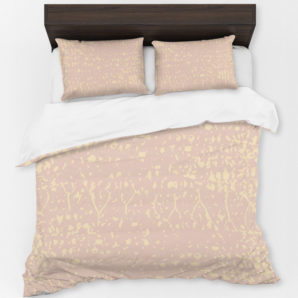 Pink And Gold Pattern Duvet Cover Set