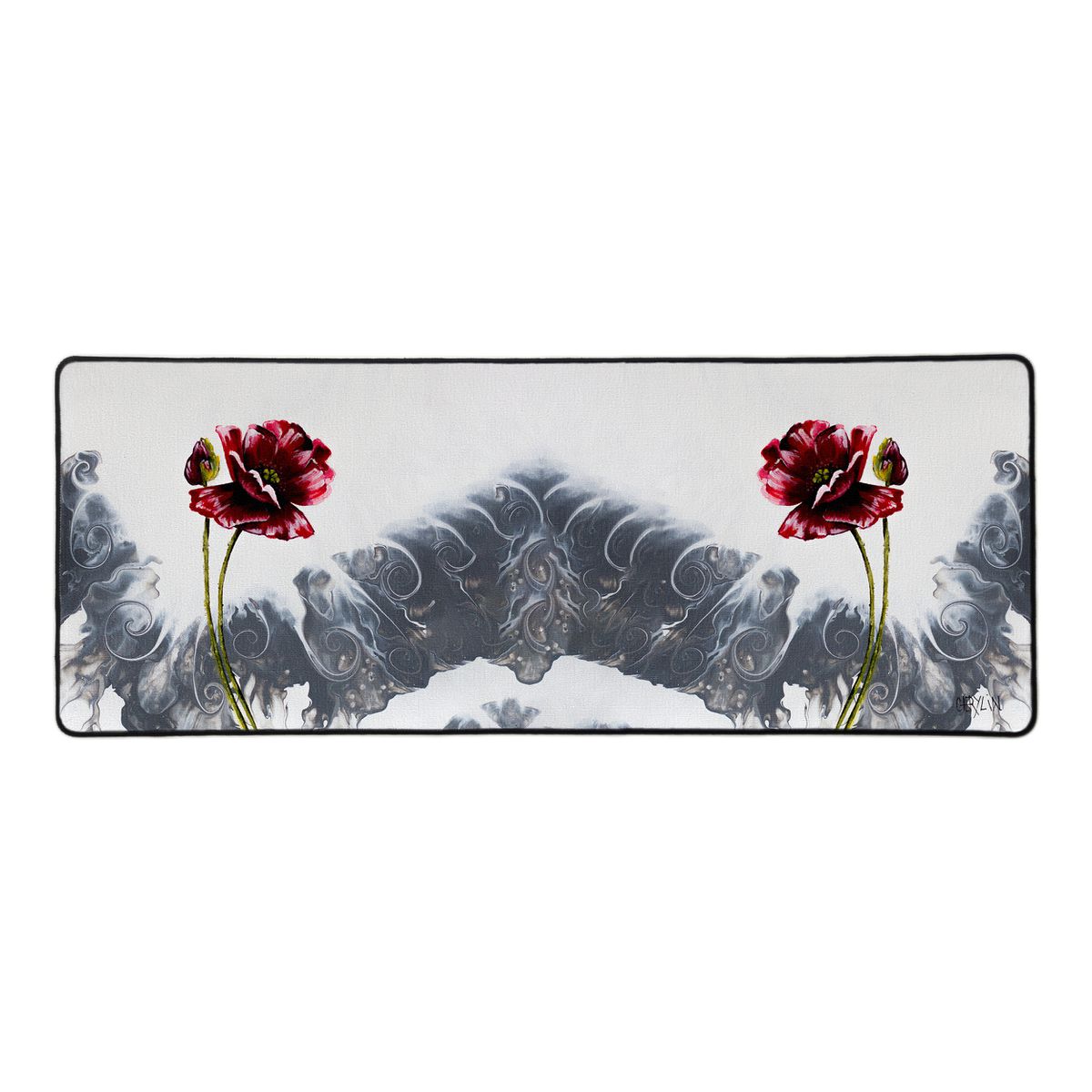 Red Poppies By Cherylin Louw Large Desk Pad