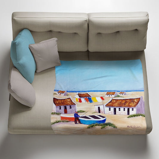 Afternoon Fishing Light Weight Fleece Blanket By Marthie Potgieter