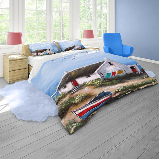Living By The Sea By Stella Bruwer Duvet Cover Set