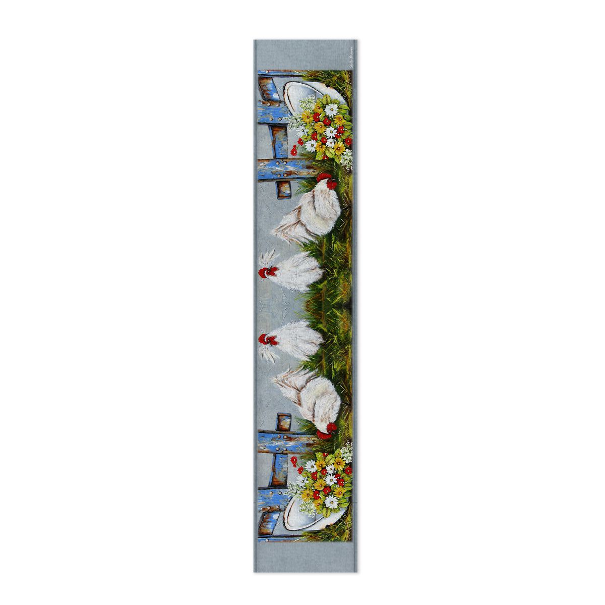 Pecking Roosters By Stella Bruwer Table Runner