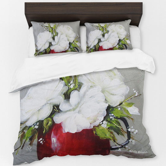 Red Pot By Stella Bruwer Duvet Cover Set