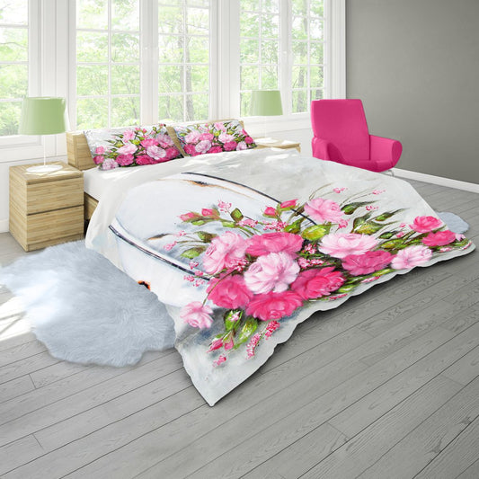 Pot of Roses By Stella Bruwer Duvet Cover Set