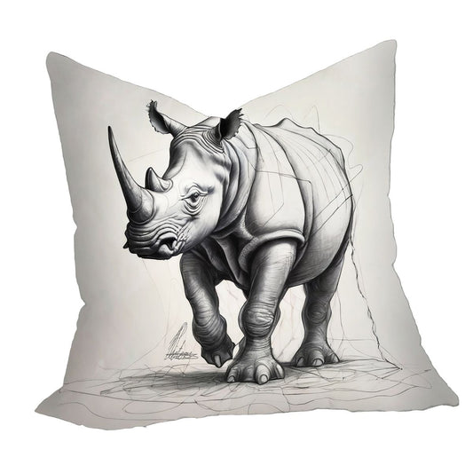 Rhino Unravelling Luxury Scatter By Nathan Pieterse