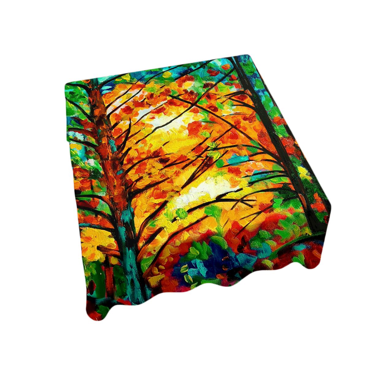 Trees By Yolande Smith Square Tablecloth