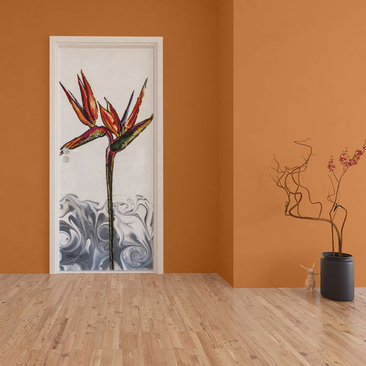 Decoupage - Strelitzia By Cherylin Louw Door