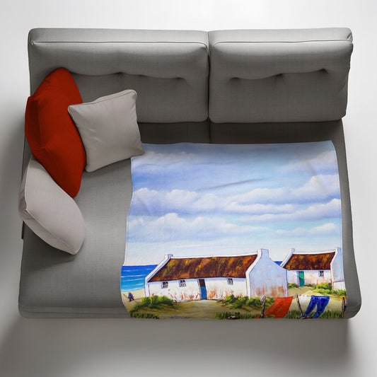 Beach House Living Light Weight Fleece Blanket By Marthie Potgieter