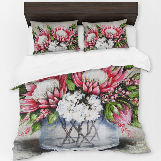 Protea Vase By Stella Bruwer Duvet Cover Set