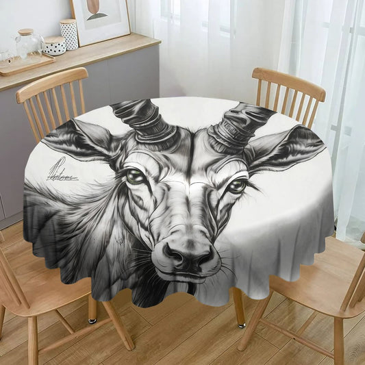 Kudu By Nathan Pieterse Round Tablecloth