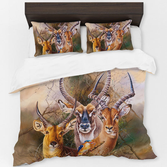 The Plains Waterbuck By Delene Lambert Duvet Cover Set