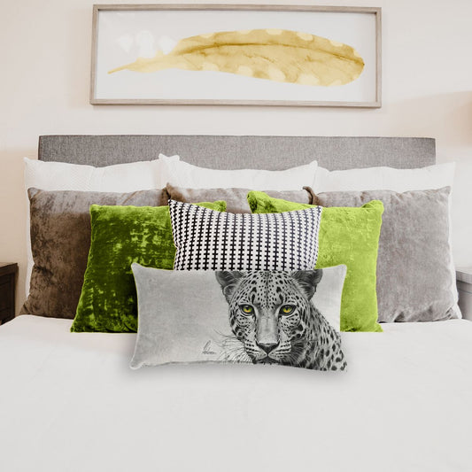 Leopard Eyes By Nathan Pieterse Oblong Luxury Scatter