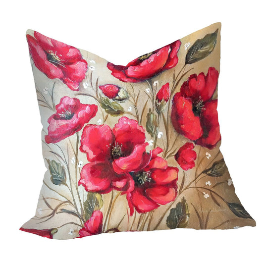 Blooming Poppies Luxury Scatter By Adele Geldenhuys