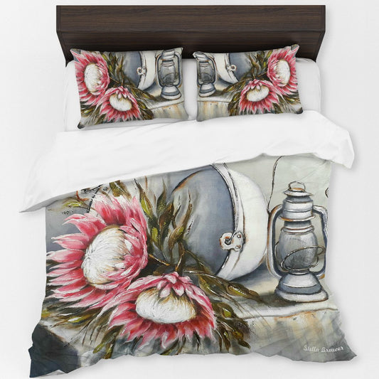 Fallen Protea By Stella Bruwer Duvet Cover Set