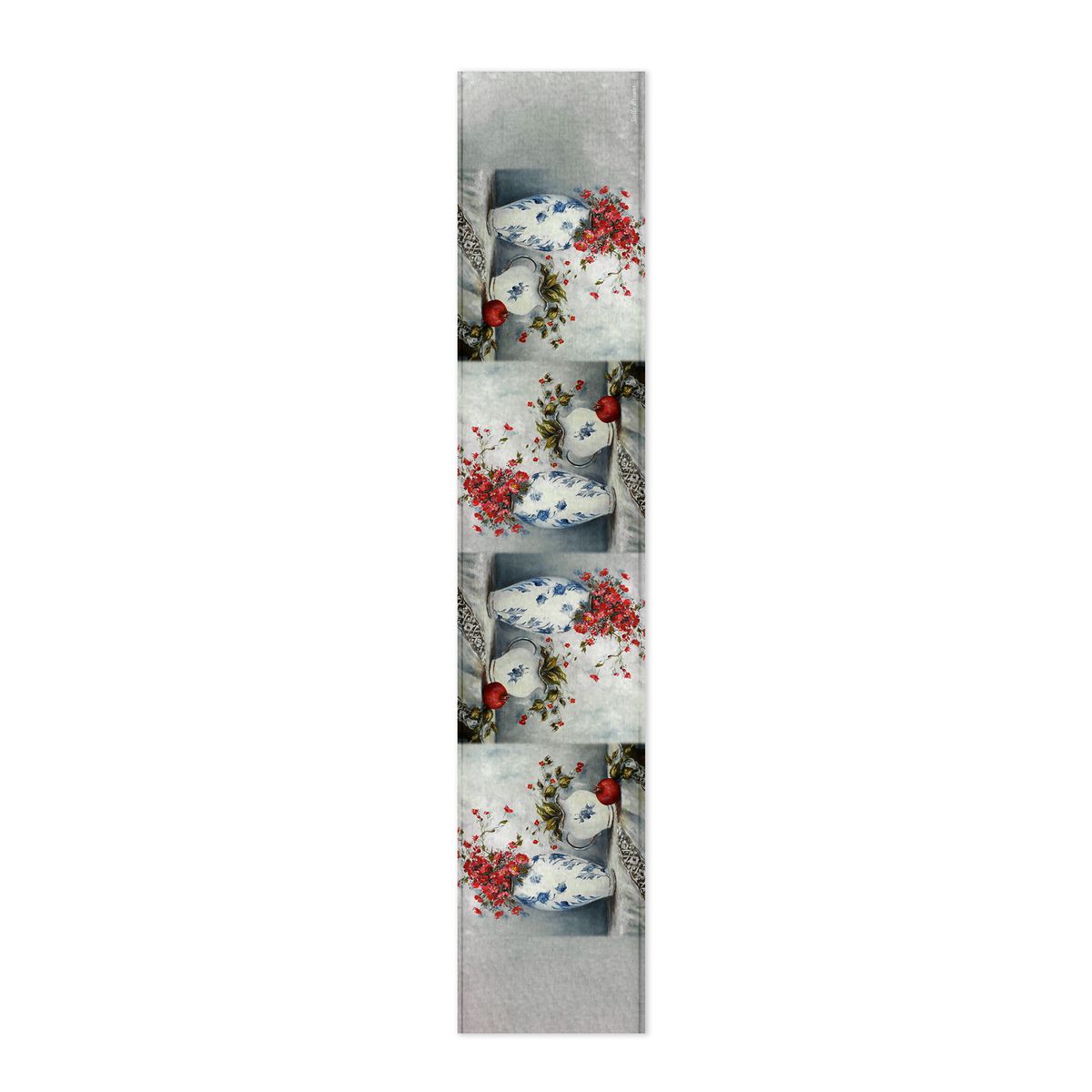 Pomegranate Blue China By Stella Bruwer Table Runner