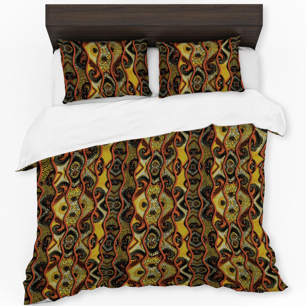 African Pattern Colours of the Earth Duvet Cover Set