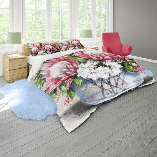 Protea Vase By Stella Bruwer Duvet Cover Set