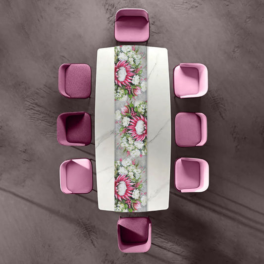 Protea Bouquet By Stella Bruwer Table Runner