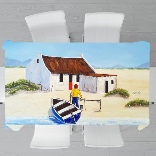 Fishing House By Marthie Potgieter Rectangle Tablecloth